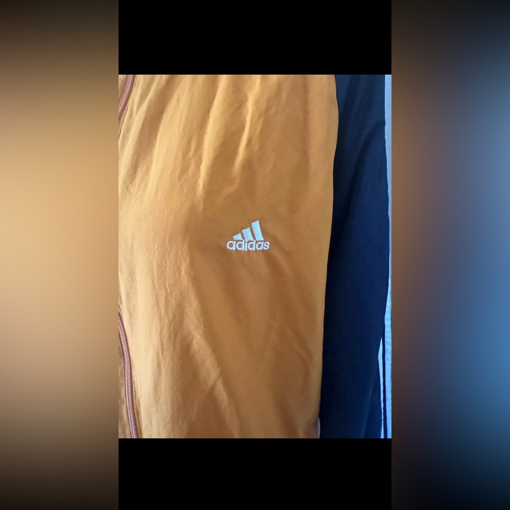Adidas Vintage Orange/Blue/White Men’s Windbreaker Jacket XL - Picture 2 of 6